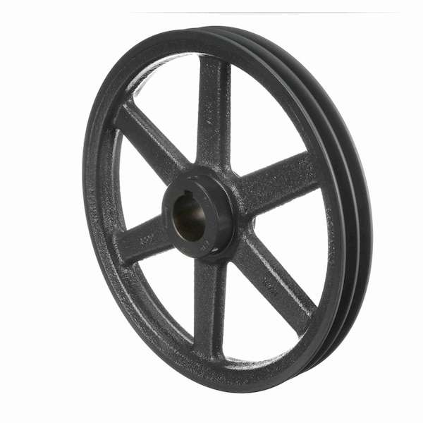 2 Groove Cast Iron Fhp - Finished Bore Sheave, 2AK114X 1 7/16